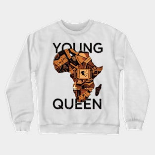 Young Queen Africa Crewneck Sweatshirt